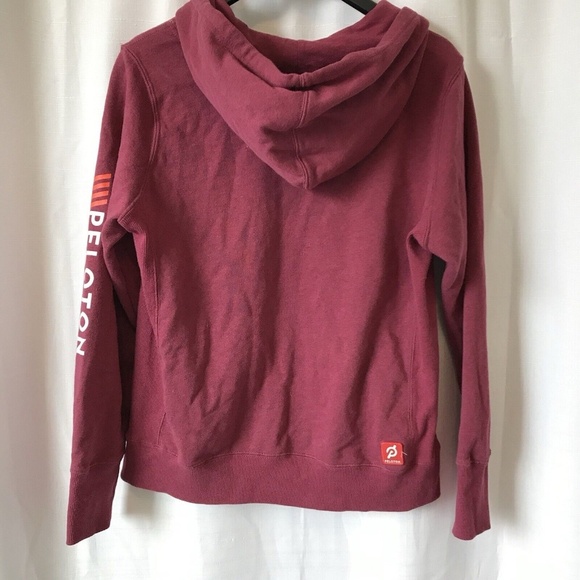 Peloton Women’s medium Magenta Logo full Zip Up Jacket Hoodie - Picture 8 of 10